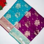 Benarus Green Mango Georgette Sarees -MB577