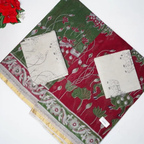 Kalamkari Munga Kota Sarees