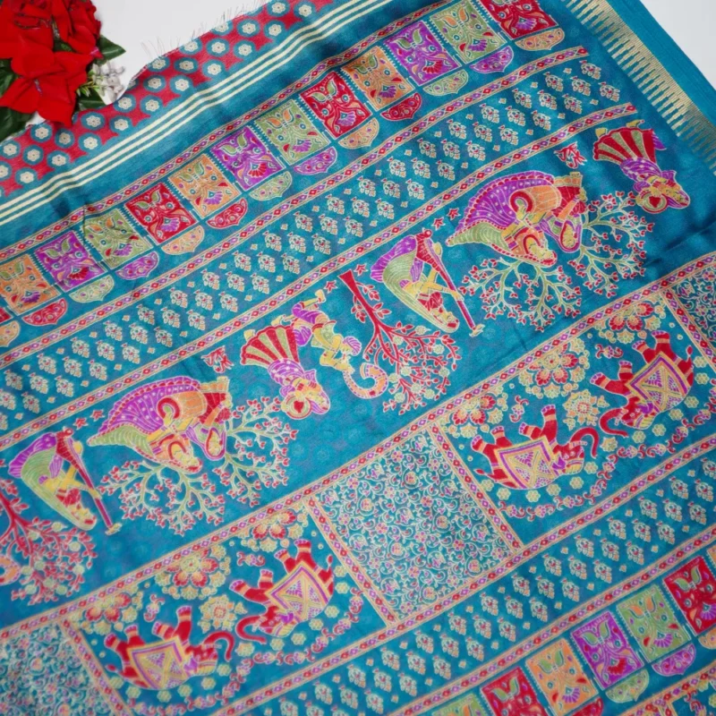 Laya Deasigner Special Kalanjali Georgette Sarees-MB401 - Image 3