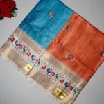 Premium Tusser Silk With Povhampalli-MB407