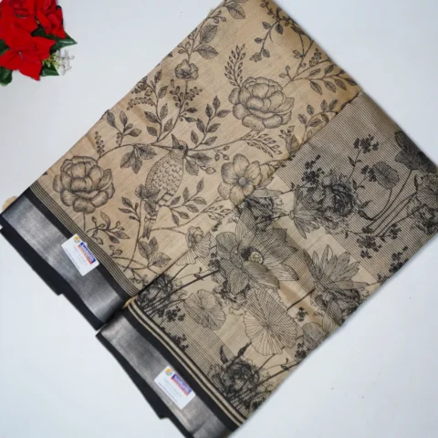 Cheeku And Black Special Siddanth Sarees