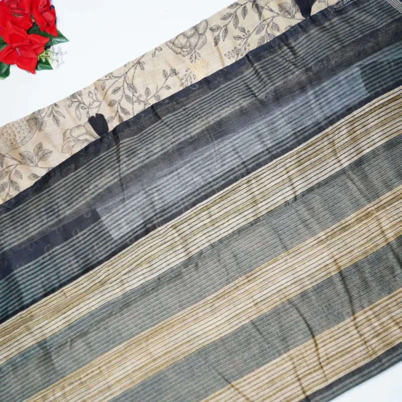 Cheeku And Black Special Siddanth Sarees-MB409 - Image 3