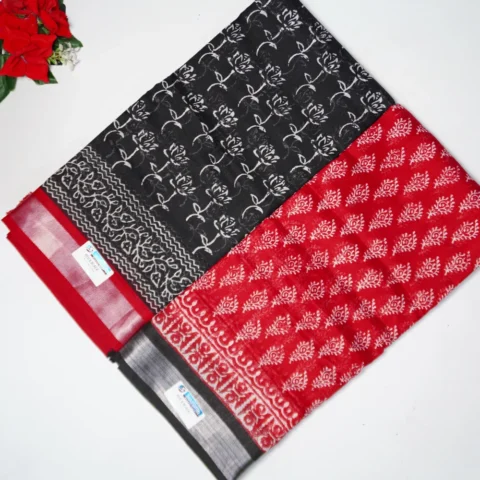 Siddanth Black And Red Sepecial Sarees