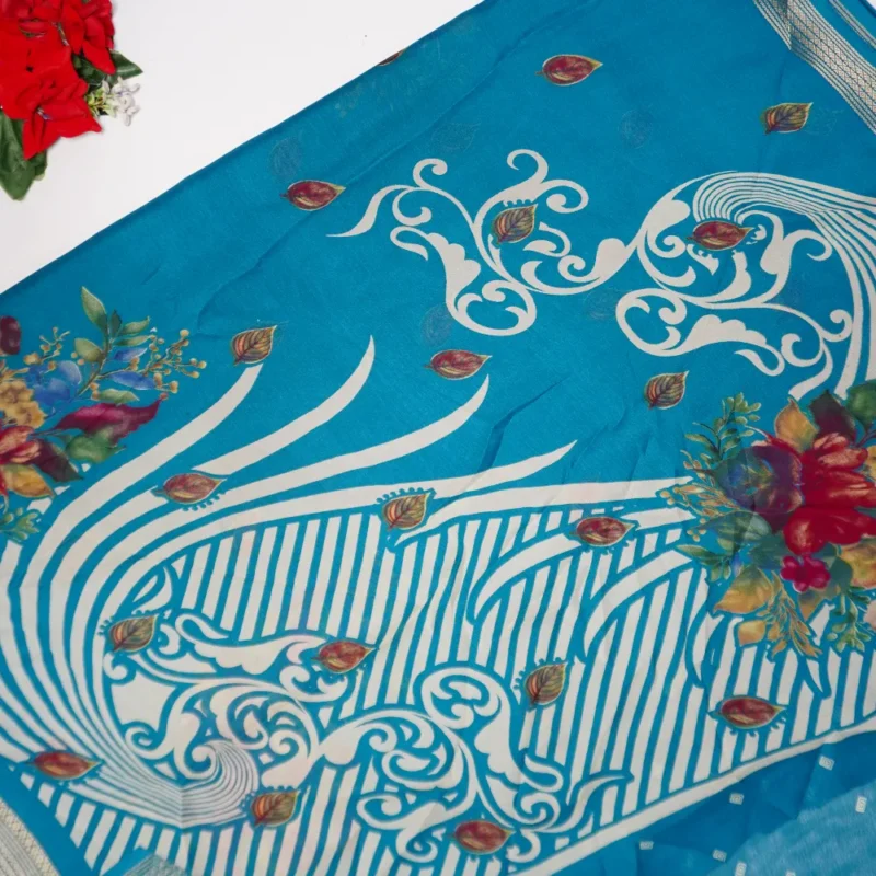 Kalanjali Silk Georget Sarees  -MB431 - Image 2