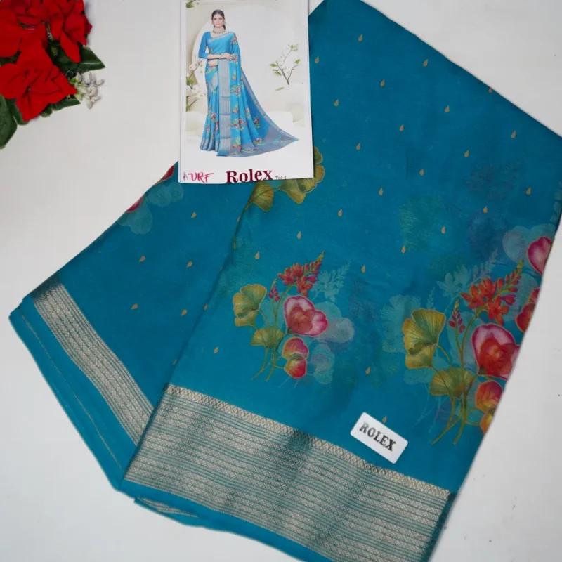 Kalanjali Silk Georget Sarees -MB432 - Image 3