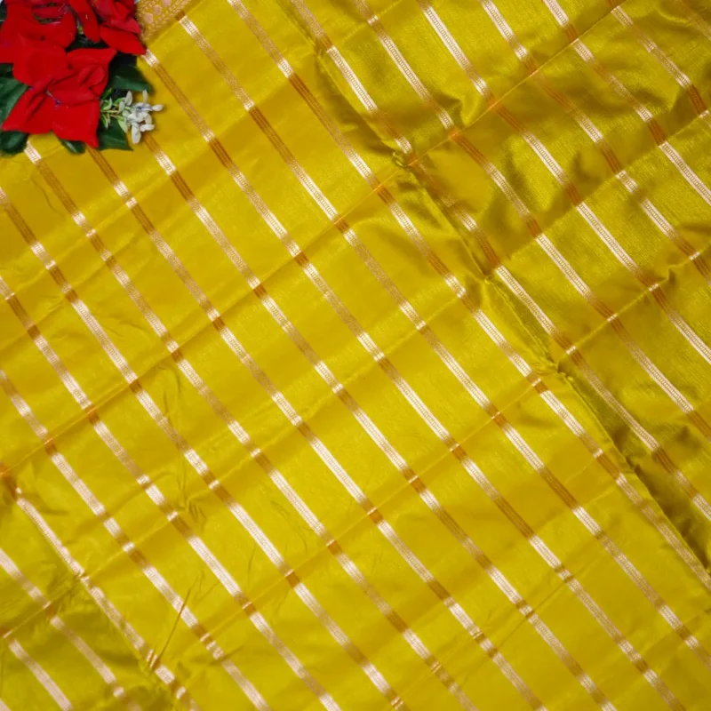 Offer Semi Uppada Checkes Sarees -MB587 - Image 3