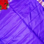 Offer Semi Uppada Checkes Sarees MB588 - Image 2