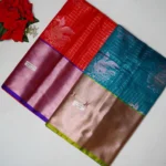 Offer Semi Uppada Checkes Sarees MB588