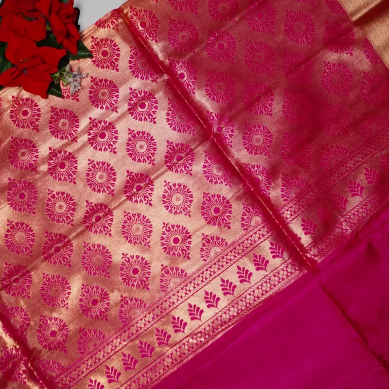Offer Semi Uppada Checkes Sarees -MB591 - Image 3