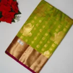 Offer Semi Uppada Checkes Sarees -MB591 - Image 4