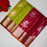 Offer Semi Uppada Checkes Sarees -MB591