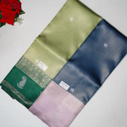 Kanjevaram Pattu With Small Checkes-MB600