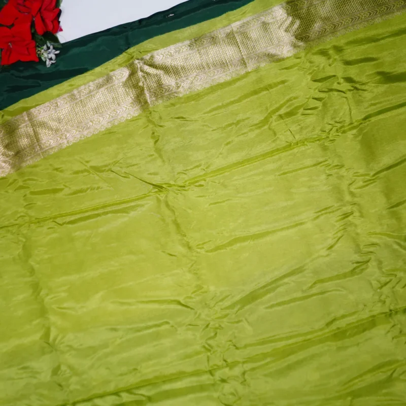 Pure Russian Crape Opposite Boarder Sarees -MB603 - Image 4