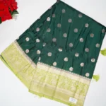 Pure Russian Crape Opposite Boarder Sarees -MB603 - Image 3