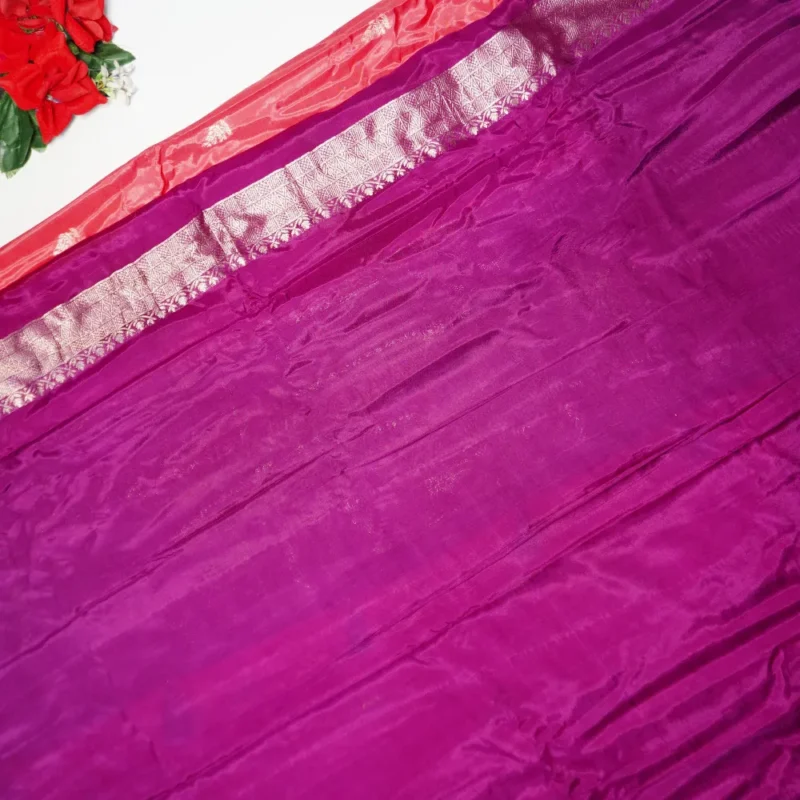 Pure Russian Crape Opposite Boarder Sarees -MB604 - Image 4