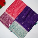 Pure Russian Crape Opposite Boarder Sarees -MB604