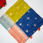 Pure Russian Crape Opposite Boarder Sarees -MB606