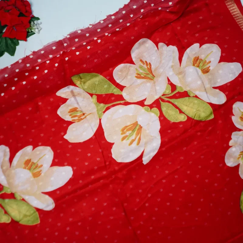 Moss Georgette Red Special-MB800(788) - Image 2