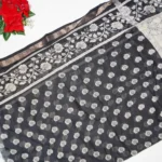 Kalanjali Silk With Kalamkari Georgette Sarees (Black) -MB801 - Image 3
