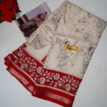 Kalanjali Silk With Kalamkari Georgette Sarees -MB801