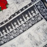 Kalanjali Silk With Kalamkari Georgette Sarees (Black) -MB801 - Image 2