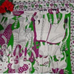 Pure Mangalagiri Kalamkari Cotton Sarees-MB802(Green) - Image 2