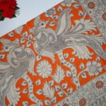 Pure Mangalagiri Kalamkari Cotton Sarees-MB802 - Image 2