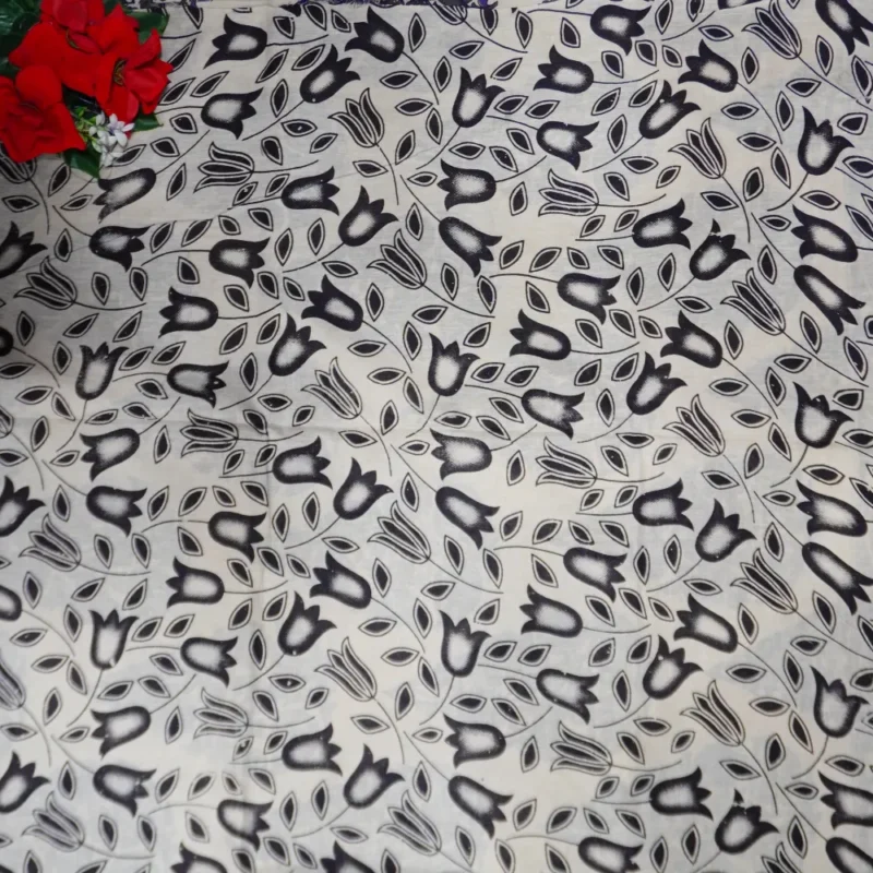 Pure Mangalagiri Kalamkari Cotton Sarees-MB802(Violet) - Image 4