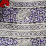 Pure Mangalagiri Kalamkari Cotton Sarees-MB802(Violet) - Image 3