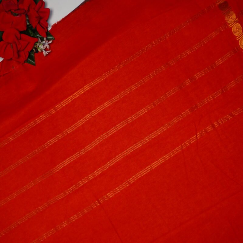 Pure cotton Partyware Saree in Mangalagiri -MB806 - Image 4