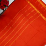 Pure cotton Partyware Saree in Mangalagiri -MB806(Orange) - Image 2