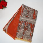Pure Kota Mangalagiri Kota Cotton Sarees-MB809(Orange)