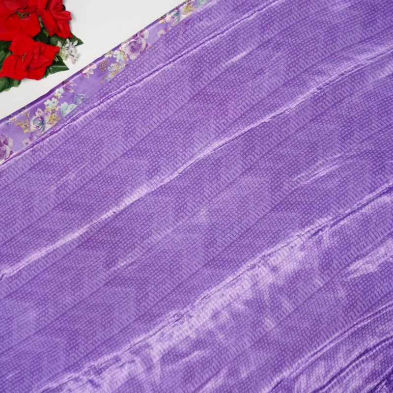 Pure Punam Crape Georget Sarees -MB844(839) - Image 4