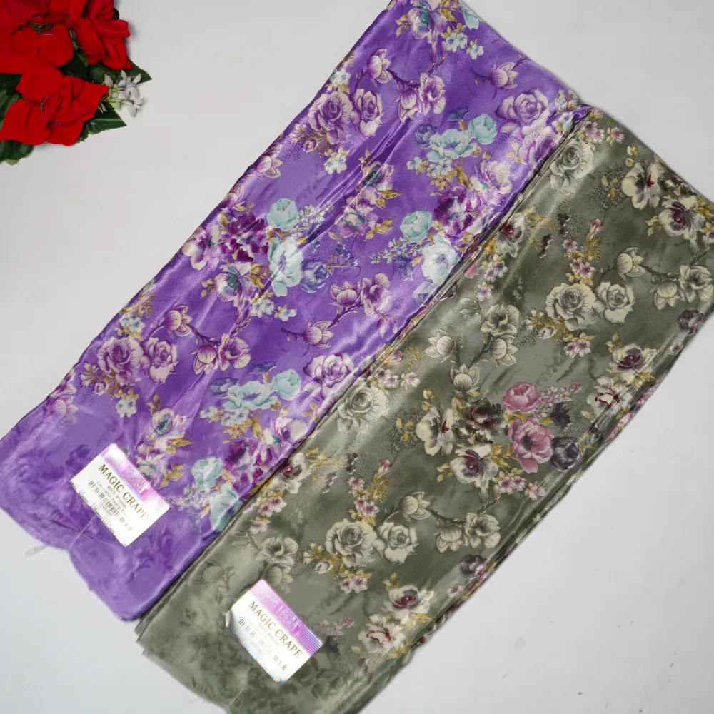 844 (6) Pure Punam Crape Georget Sarees -MB844(839) - Image 1