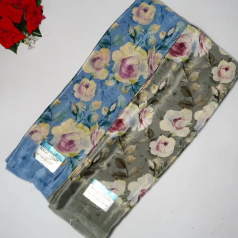Pure Punam Crape Georget Sarees