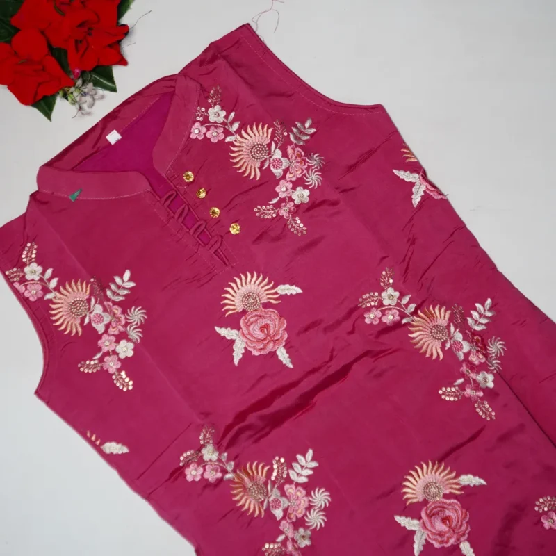 Roman Silk Pary ware Dresses-MB908 - Image 2