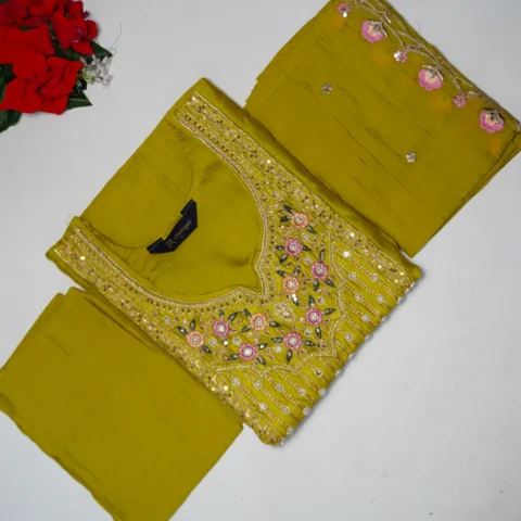 Pur Mal Chanderi Party Ware Dresses