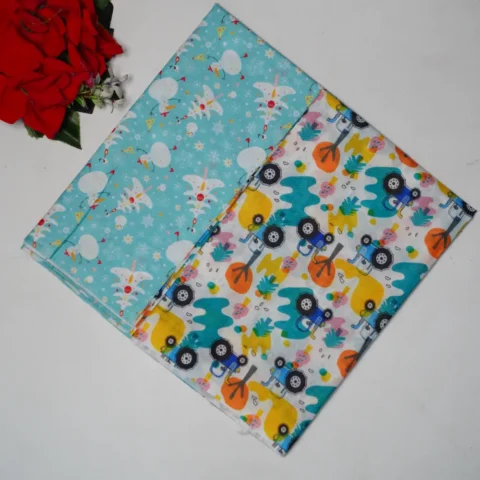 Floral Digital 1Mtr Blouse Pieces