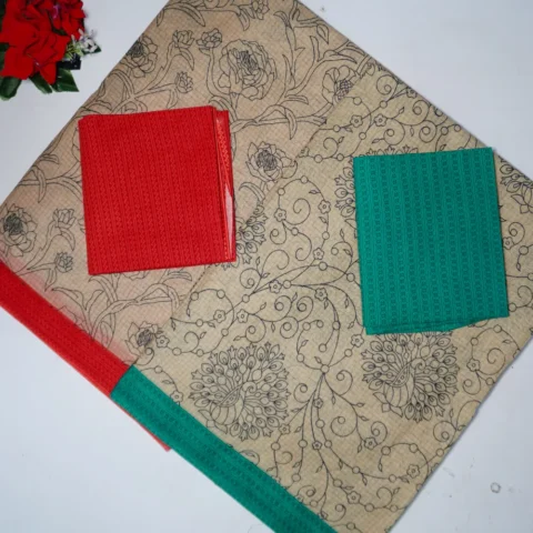 Cream Special Cotton sarees