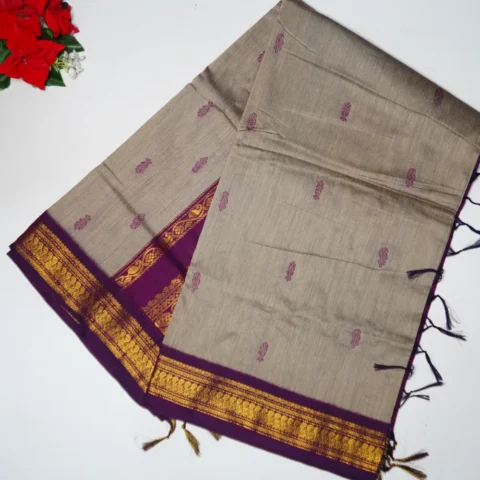 Kalamkari Cotton By Pattu -MB147(Ash To Megentha)