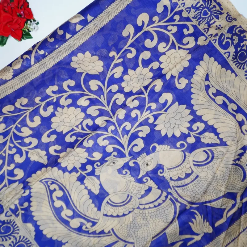 Kalamkari Regular Cotton Sarees-MB152 - Image 2