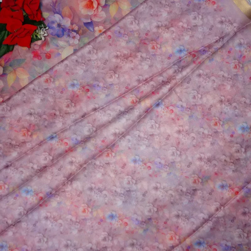 Digital Kalanjali Silk Georgette Sarees -MB442 - Image 2