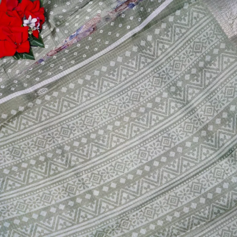 Dola Checkes Offer Sarees-MB443 - Image 2