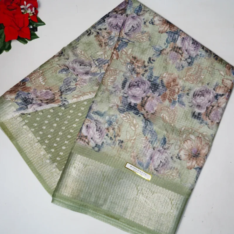 Dola Checkes Offer Sarees-MB443 - Image 4