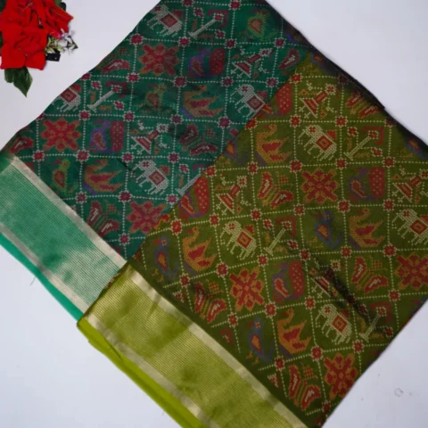 Beatiful Pochampalli Kalanjali Georgette Sarees