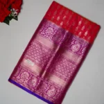 Kanchi pattu With big Border Sarees-MB621 - Image 4