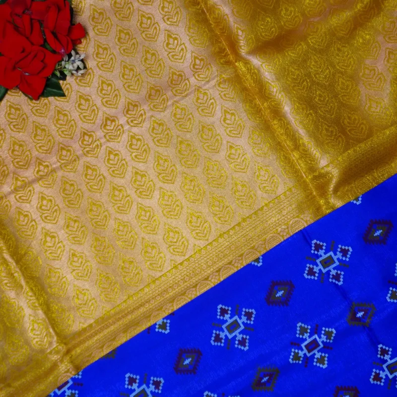 Pocham Pally Pattu Budget Sarees-MB623 - Image 3