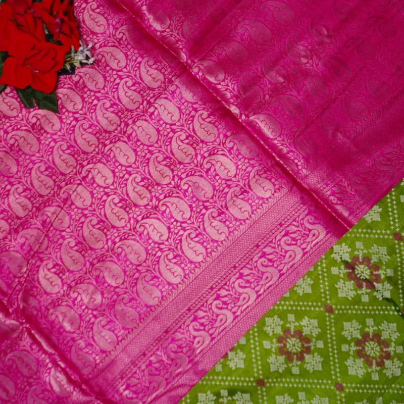 Pocham Pally Pattu Budget Sarees-MB627 - Image 3