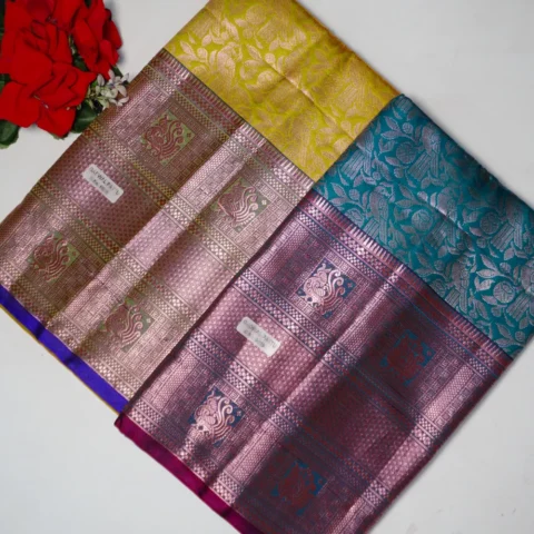 Meenakari Gadwal Pattu Big Border-MB642(640)