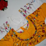 Allover Embroidary Malai Cotton Blouses-MB036